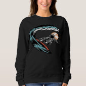 Sweatshirt Astronaute de surf (Devant)