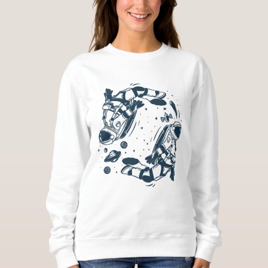 Sweatshirt Astronaute de Yin Yang (Devant)