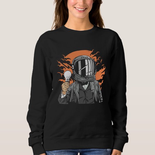 Sweatshirt Astronaute Électricien, Reflet du Soleil Spaceman  (Devant)