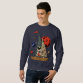 Sweatshirt Astronaute Guitar Rockstar Sailing Through Galaxy (Devant entier)
