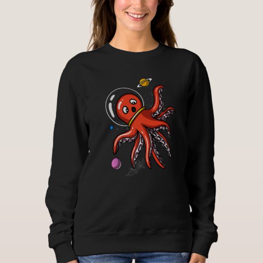 Sweatshirt Astronaute spatiale Octopus Science-fiction (Devant)