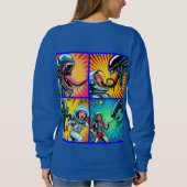 Sweatshirt Astronautes contre Pop Art Alien (Dos)