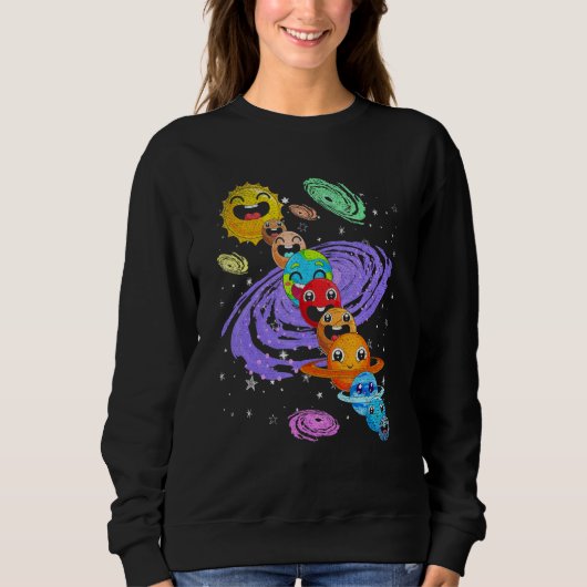 Sweatshirt Astronome des planètes mures Science de l'espace e (Devant)