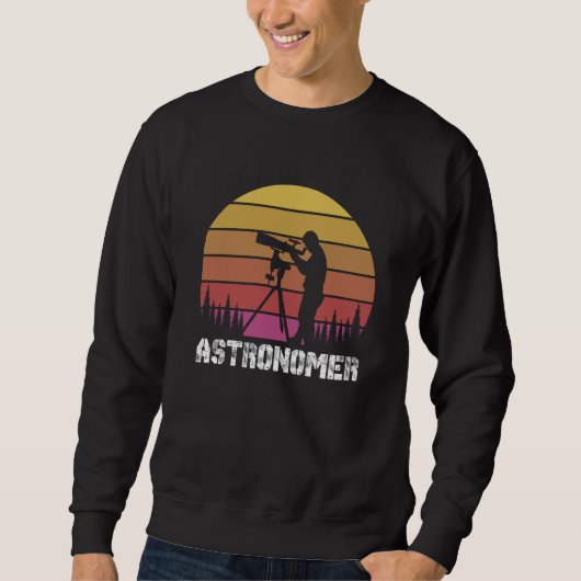 Sweatshirt Astronomer Telescope Astronomy Science Planets 1 (Devant)