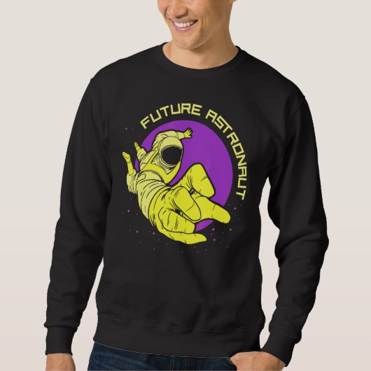 Sweatshirt Astronomie Astronome Futur Rocket Space Planètes (Devant)