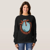Sweatshirt Astronomie Astronome sous couverture Planètes spat (Devant entier)