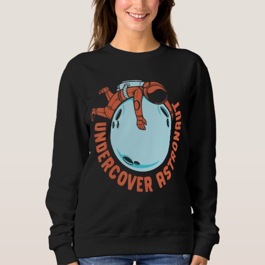 Sweatshirt Astronomie Astronome sous couverture Planètes spat (Devant)