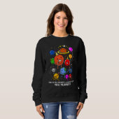 Sweatshirt Astronomie Comment organisez-vous la fête spatiale (Devant entier)