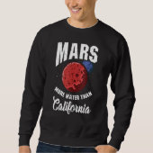 Sweatshirt Astronomie de la planète d'eau Mars Mars Mars (Devant)