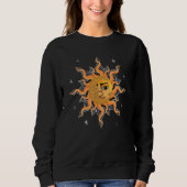 Sweatshirt Astronomy Celestial Body Boho Aesthetic Sun Moon A (Devant)