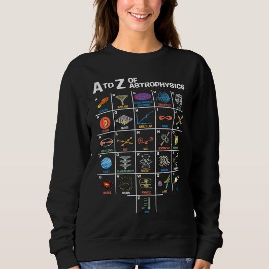 Sweatshirt Astrophysics Basics Astronomy Books Solar System (Devant)