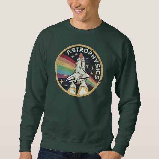 Sweatshirt Astrophysique Emblème Vintage V02 (Devant)