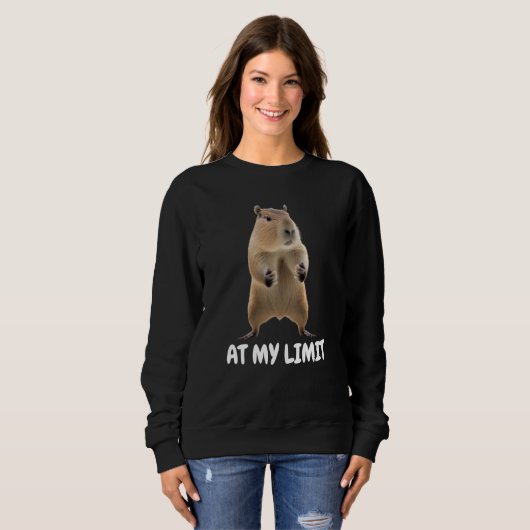 Sweatshirt At My Limit Angry Capybara (Devant entier)