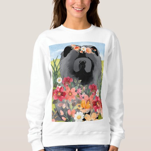 Sweatshirt ATASH IN LIGHT Black - Chemises Blue Chow Dog (Devant)