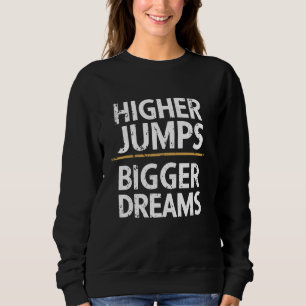 Sweatshirt Athlète À Sauts Élevés Piste À Sauts Élevés Et Pie