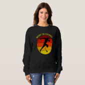 Sweatshirt Athlète amputé sans excuses courir avec prothèse (Devant entier)