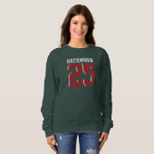 Sweatshirt Athletic Sports December 25 Jersey Style (Devant entier)
