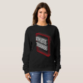 Sweatshirt Athletic Trainer Job Title Appreciation Retro (Devant entier)