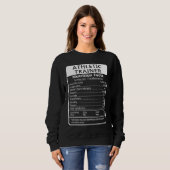 Sweatshirt Athletic Trainer Nutrition Facts Sarcastic (Devant entier)