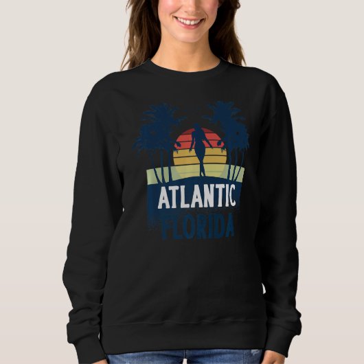 Sweatshirt Atlantic Florida Beach Vacances d'été (Devant)