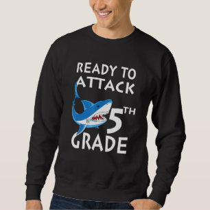 Sweatshirt Attaque de requin Prêt à attaquer 5e