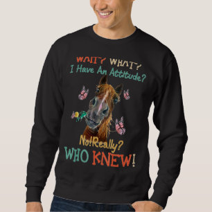 Sweatshirt Attendez Ce Que J'Ai Une Attitude Pas Vraiment Qui