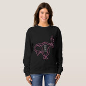 Sweatshirt Attention à votre propre utérus (Devant entier)