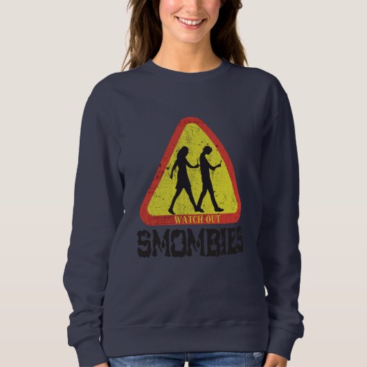 Sweatshirt Attention aux mombies (Devant)