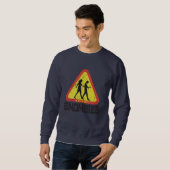 Sweatshirt Attention aux mombies (Devant entier)