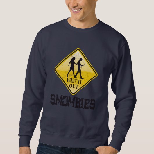 Sweatshirt Attention aux mombies (Devant)