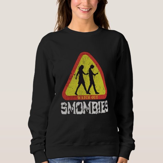 Sweatshirt Attention aux mombies (Devant)