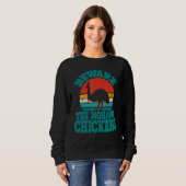 Sweatshirt Attention Aux Poules Mohawk Cool Cassowary (Devant entier)