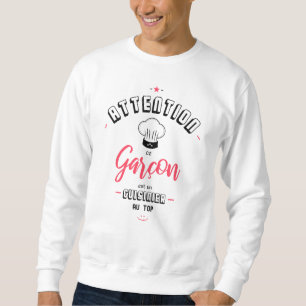 Sweatshirt Attention cuisinier au top