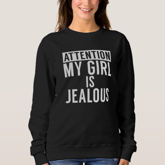 Sweatshirt Attention Ma Fille Est Une Vache Jeune (Devant)