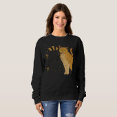 Sweatshirt Attention Span  Cat  Sarcastic Animal Kitty Retro (Devant entier)