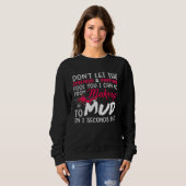 Sweatshirt ATV Girl Makeup to Mud Pink Quad Lady Biker 4 Whee (Devant entier)