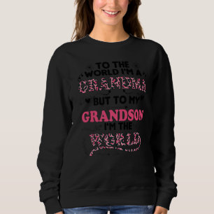 Sweatshirt Au monde Je suis grand-mère à mon petit-fils Je su