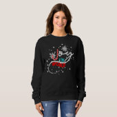 Sweatshirt Au Monde Noël Canne à Sucre (Devant entier)