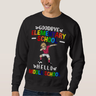 Sweatshirt Au revoir école primaire Bonjour collège Football 