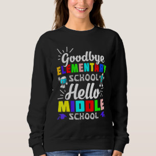 Sweatshirt Au revoir école primaire Bonjour école secondaire