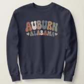Sweatshirt Auburn Alabama Mignon Rétro (Design devant)