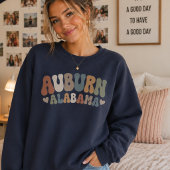 Sweatshirt Auburn Alabama Mignon Rétro