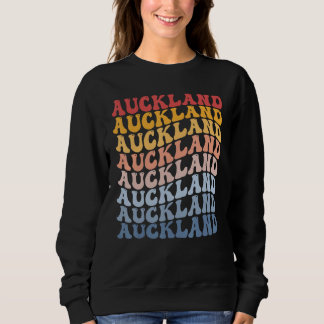 Sweatshirt Auckland City Groovy Retro