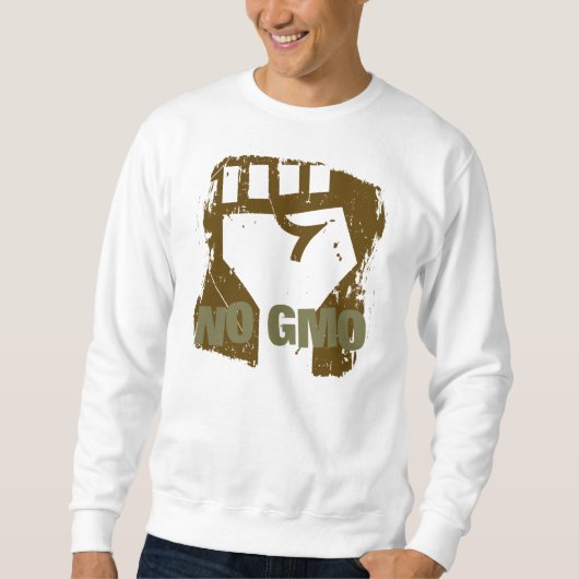 Sweatshirt AUCUN poing de GMO (Devant)