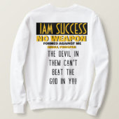 SWEATSHIRT AUCUNE ARME (Design dos)