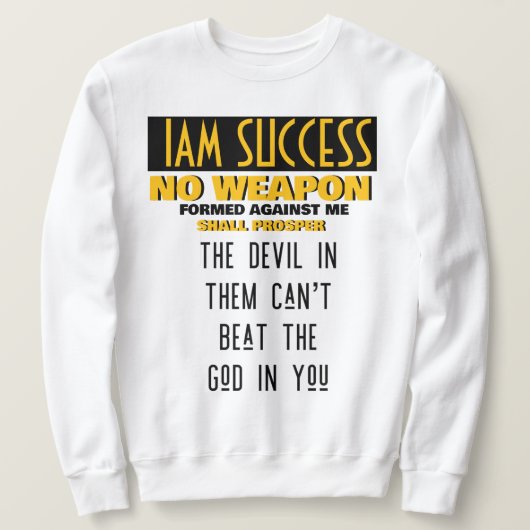 SWEATSHIRT AUCUNE ARME (Design devant)