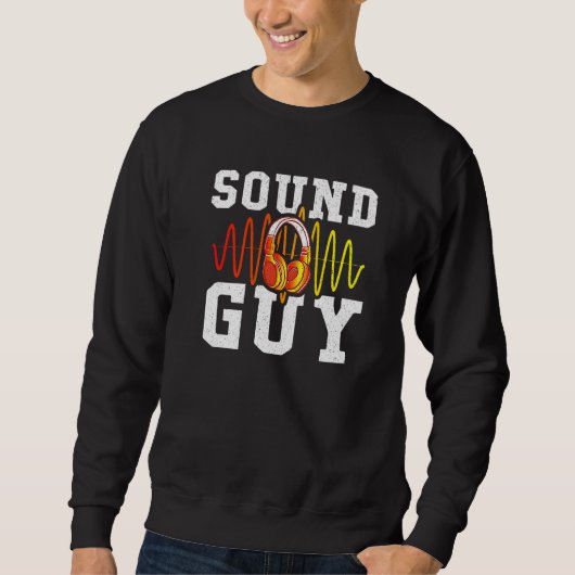 Sweatshirt Audio Engineer Casques Son Guy Son Ingénieur (Devant)