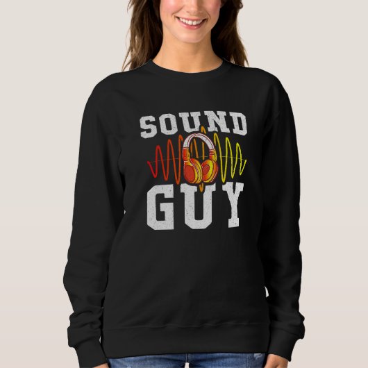 Sweatshirt Audio Engineer Casques Son Guy Son Ingénieur (Devant)