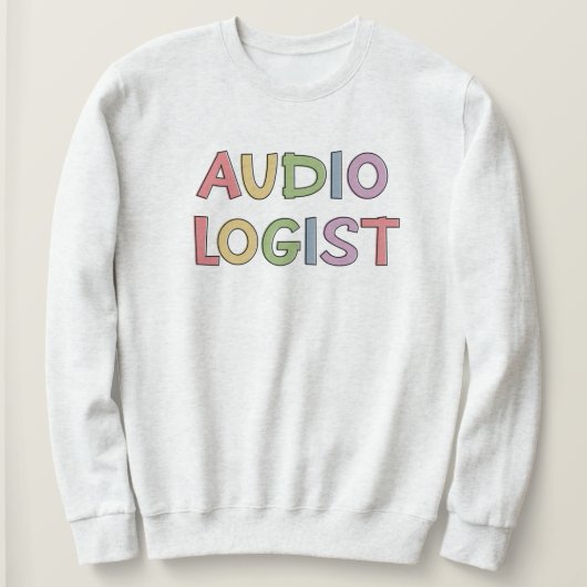 Sweatshirt Audiologiste Annonce de diplôme (Design devant)