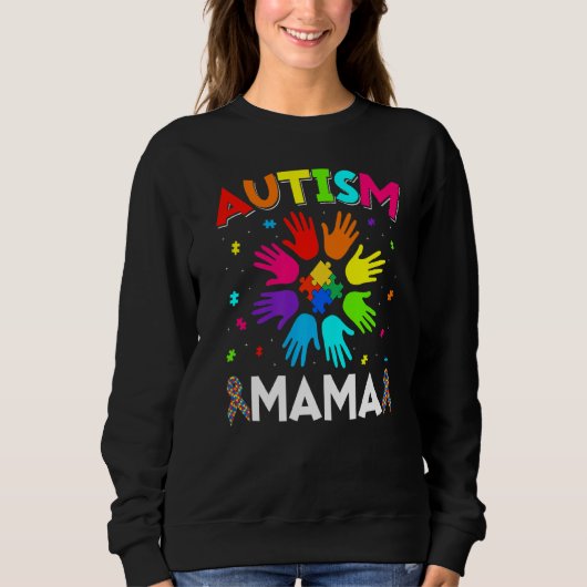 Sweatshirt Augmenter la Sensibilisation sur l'autisme de la m (Devant)